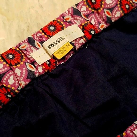 FOSSIL FLORAL FLIRTY MUSLIN SKIRT - Picture 7 of 7